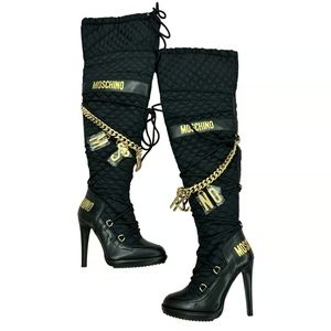 Moschino RARE Over Knee Thigh High boots size 40 fits 8.5-9